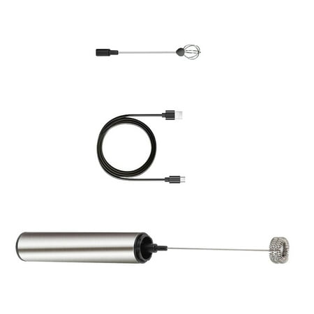 Hytrove Electric Frother for Milk Milk Frother Stainless Steel Kitchen Handheld Power Frothing 1 Set