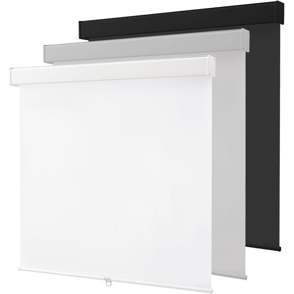 Cordless Roller Window Shades,100% Black Out Shade for Windows,Thermal Insulated Free-Stop Window Blinds,Door Blinds,Blackout Window Shades Pull Down for Home,Office,37" W x 72" H, White