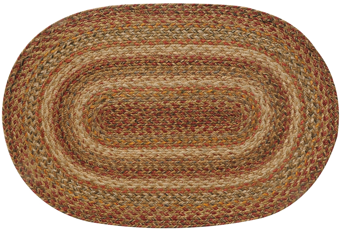Homespice Decor 4' x 6' Oval Harvest Jute Braided Rug