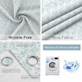 thumbnail image 4 of Aqua Spring Floral Blackout Curtains for Bedroom/Living Room, Thermal Insulated Kitchen Curtains, Summer Botanical Watercolor Grommet Darkening Window Treatment Drapes 42"x63"x2, 4 of 8
