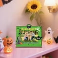 thumbnail image 4 of Halloween Picture Frame -6.26Ã5.31in Wooden Photo Display for Tabletop, Home Decor, Halloween Party Decorations, for Displaying Halloween Memories and Seasonal Photos(Green), 4 of 4