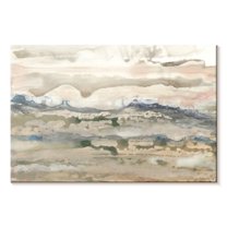 Elephant Stock Neutral High Desert Ii Wall Art - Horizontal Canvas Wall Art - Living Room Wall Decor - Abstract Canvas - Beige And Green Decor By Renee Stramel - 24" x 16"