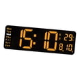 thumbnail image 2 of Reloj despertador digital con fecha Pantalla de temperatura salida Pequeño-Naranja Zulema reloj electronico, 2 of 8