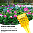 thumbnail image 4 of 1.5" Rain Gauge Wide Mouth, Bright Yellow Outdoor Water Measurement Tool, 4 of 5