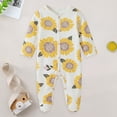 thumbnail image 2 of larppty Unisex Baby Cotton Multi-Pieces Layette Set Infants Long Sleeve Bodysuits Pants Shirts Gift Set Pack, 2 of 6