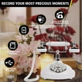 thumbnail image 3 of RDYMONKEY Retro Phone Audio Guest Book for Wedding & Parties - Record Voice Messages with 8GB Storage, USB Transfer, Host Greeting & 24H Battery - Special Occasion Keepsake Gift (White), 3 of 15
