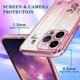 thumbnail image 5 of (3 en 1 para Apple iPhone 14 Pro Funda con purpurina brillante para mujeres y niñas Brillante Chica Brillante Bling Funda de teléfono Lindas flores Diseño floral con soporte para anillo Bonitas, 5 of 8
