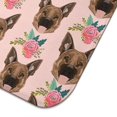 thumbnail image 3 of German Shepherd with Roses Dish Drying Mat for Kitchen 1 Pack, Ultra Absorbent Microfiber Dishes Drainer Mats,18"x24", 3 of 4