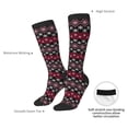 thumbnail image 4 of Balery red Minimalist Snowflake Calcetines novedosos Calcetines deportivos Calcetines hasta la rodilla Calcetines de algodón Calcetines originales y geniales, 4 of 6