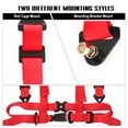 thumbnail image 4 of Arnés de seguridad BESTZHEYU de 4 puntos rojo con almohadilla de 3 pulgadas 2 piezas, 4 of 7