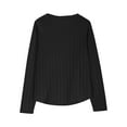 thumbnail image 7 of fatyb Knit Girls Long Sleeve Ribbed Tunic Tops Casual Pullover Kids Shirts Lightweight Blouses 5-14 Years, 7 of 7