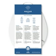 Mayfair Edgewater® Round Enameled Wood Toilet Seat in White Never Loosens Chrome Metal Hinge