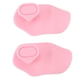 thumbnail image 2 of Fingerless Gym Grip, Versatile Usage Stable Holding Comfortable Wear Silicone Workout Grips 2PCS Small Lightweight Ergonomic Design  for Weight Lifting Black,Pinkish,Grey, 2 of 7