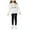White, variant on JUMEYU Toddler Warm Set Girls Matching Outfit Legging Set Fall Outfits for Toddler Girls 3T 4T (Black,3-4 Years)