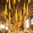thumbnail image 5 of Luz LED de lluvia de meteoritos para exteriores, luz solar para tienda, barra para hornear, base para acampar, luz decorativa de ambiente, luz colgante impermeable de color para árbol, 5 of 5