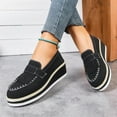 thumbnail image 4 of Wowcloth Women's Casual Loafers – Comfortable Slip-On Round Toe with Tassel and Wedge Heel for Fashion Everyday Wear, 4 of 9
