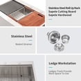 thumbnail image 6 of CoSoTower 30 Farmhouse Sink Workstation - 30 Inch Kitchen Sink Stainless Steel 16 Gauge Apron Front Kitchen Sink, 6 of 8