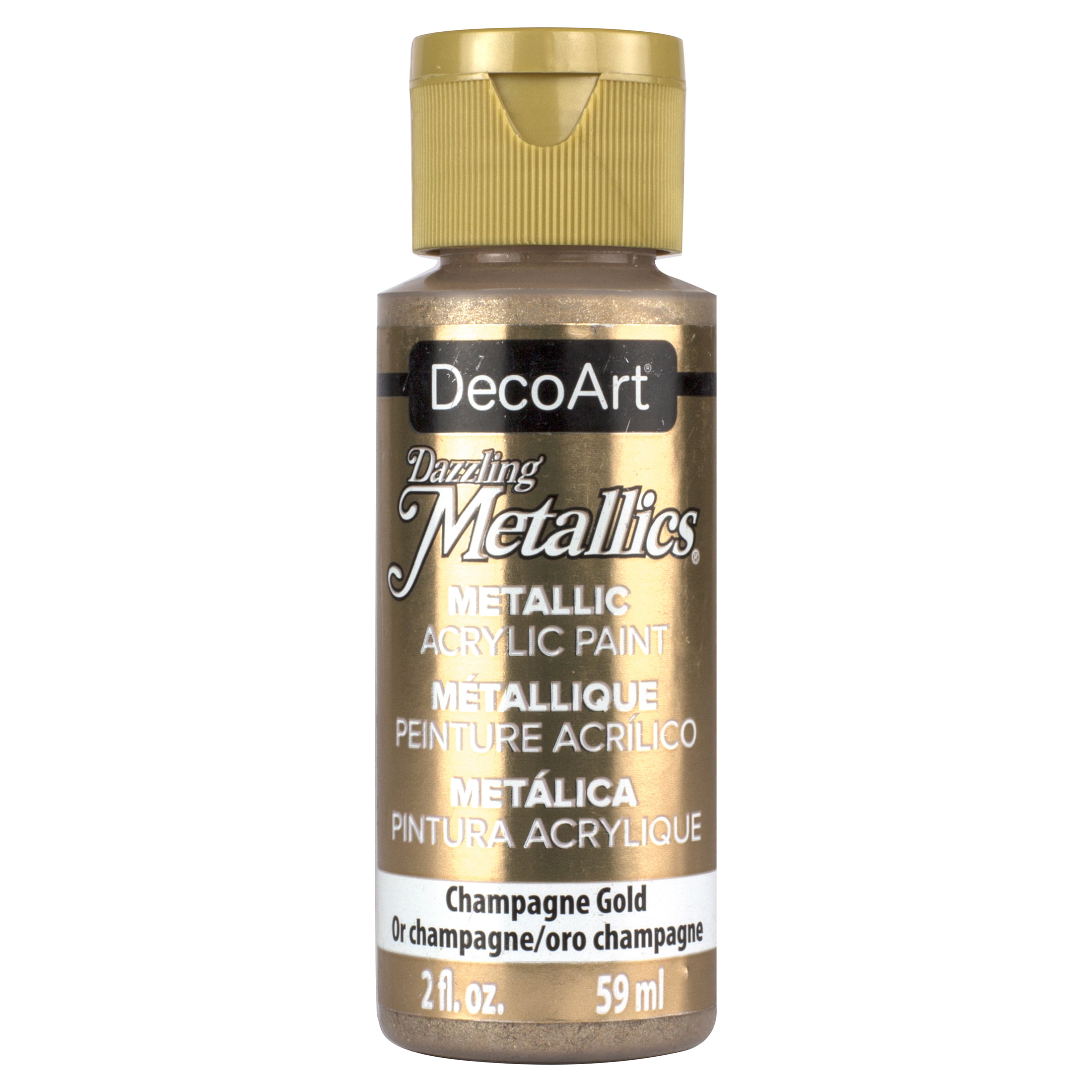 DecoArt Dazzling Metallics - 2 Ounce 4 Pack Glorious Gold Acrylic Pain –  WoodArtSupply