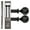 Black, variant on Deco Window 28 to 48 inches 2 Pack Adjustable Curtain Rods for Windows with Egyptian Round Finials (5/8'' Diameter, Nickel)