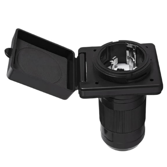 50 Amp 125/250V Marine Power Inlet Male Socket Replace NEMA SS2-50P Enclosed Lockable Flanged Male Plug Inlet Box