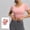 Pink, variant on Rvasteizo T Shirts for Women Summer Short Sleeve Fitness Yoga Sport Stretch Slim Built in Padded Round Neck Light Ladies Workout Blouse