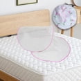 thumbnail image 1 of Red de ropa de cama plegable, red para tienda de campaña, fácil de almacenar, interior, verano, ligera, portátil, red para la cabeza, Mini red para Rosa, 1 of 8
