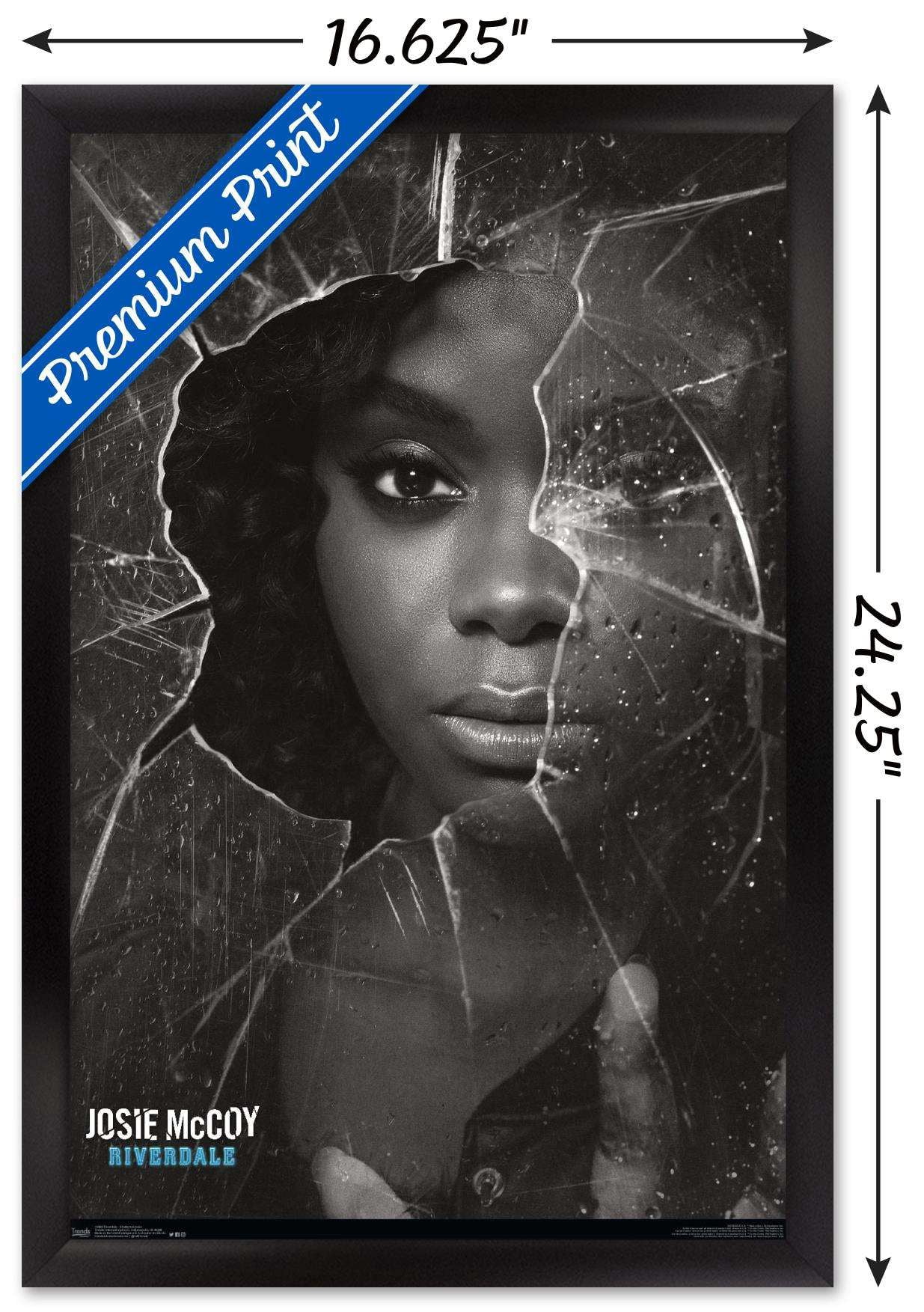 Riverdale - Shattered Josie Wall Poster, 14.725" x 22.375", Framed
