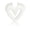 White, variant on Vintage Geometric Hollow Heart Rings Unisex Couple Accessory