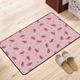 thumbnail image 2 of Vintage Pink Floral Rugs Doormat, Non-Slip Machine Washable Carpets Floor Door Mat , 36" x 24", 2 of 7