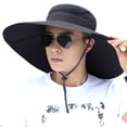 thumbnail image 1 of Sombrero para el sol Sombrero de pescador al aire libre para hombres Sombrero para el sol Sombrero de protección solar de pesca de verano para hombres Protección UV, 1 of 5