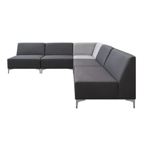 Sala Kessa Muebles 6 Modulos Ballet Gris