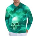 thumbnail image 2 of Yusimy Men's Halloween Skeleton Gamer T-Shirt - Funny Video Gaming Graphic Design for Gamers Spooky Cool Style, Casual Daily Wear Gaming Tee, 2 of 7