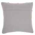 thumbnail image 3 of Light Gray Textured Lattice Throw Pillow, 3 of 4