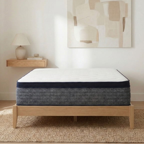 Polar California King Hybrid Euro Top 14 inch Gel Memory Foam Hybrid Mattress