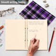 thumbnail image 5 of Haosy Purple Scottish Tartan Notebooks 2 Pcs 1-subject Journal 60 Sheets A5 College Ruled Paper Detachable Ring 8.3"x5.7", 5 of 8