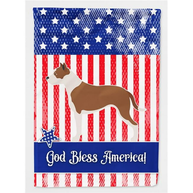 Carolines Treasures BB8406GF Pit Bull Terrier American Garden Flag