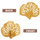 thumbnail image 3 of Houderco 4Ud De Hoja De Ginkgo Dorados En Metal Para Pared Con Hueco Decorativo Y Multifuncional, 3 of 6