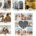 thumbnail image 3 of AISENIN Customized Picture Blanket with Text Personalized Throw Photo Blankets Birthday for Couple Family Friend Dad Mom Dog Memorial Blanket 8 Photos, 3 of 5