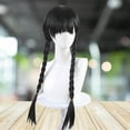 thumbnail image 1 of Peluca de Cosplay, disfraz de Cosplay negro, peluca de pelo largo, lavable para fiesta temática de Cosplay, 1 of 3