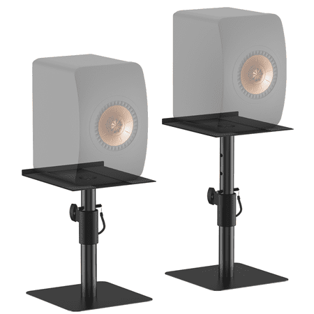 Desktop Speaker Stands Pair for Desk Free-Standing, Height&Angle Adjust Studio Monitor Stands, Heavy Duty Bookshelf Speaker Stands for PreSonus, JBL Nano K, KRK, Klipsch