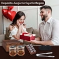 thumbnail image 2 of Juego de Vasos para Whisky con Palet,Whiskey Set de Regalo con 2 Vasos para Whiskey,8 Piedras de Whisky y Bolsa Transportadora,Pinzas de Acero,2 Posavasos,Ideal Regalos para Hombre,Papa,Novio,Marido, 2 of 6
