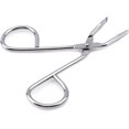 thumbnail image 1 of Tijeras para cejas de acero inoxidable plateadas Pinzas Alicates para codos Tijeras con clip Pinzas de punta plana Depilador Pinzas para depilación Pinzas para depilar cejas Pinzas de tijera Afeitado, 1 of 5
