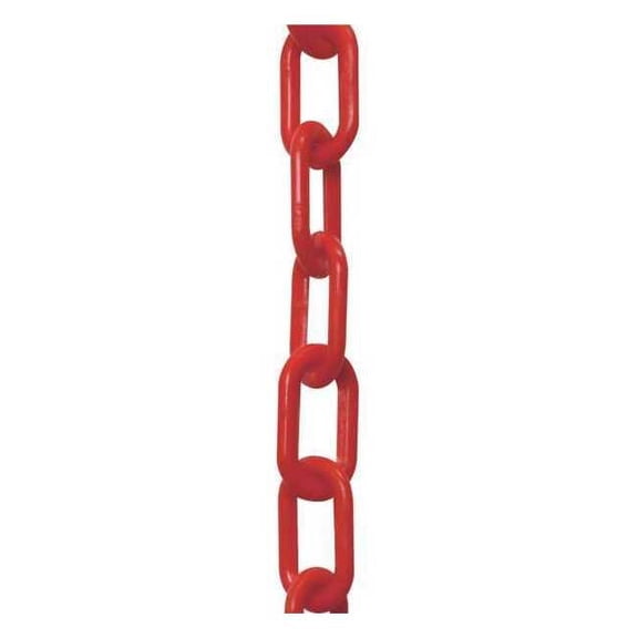 Manufacturer Varies Plastic Chain, Red, 50 ft Length, Gloss 50005-50
