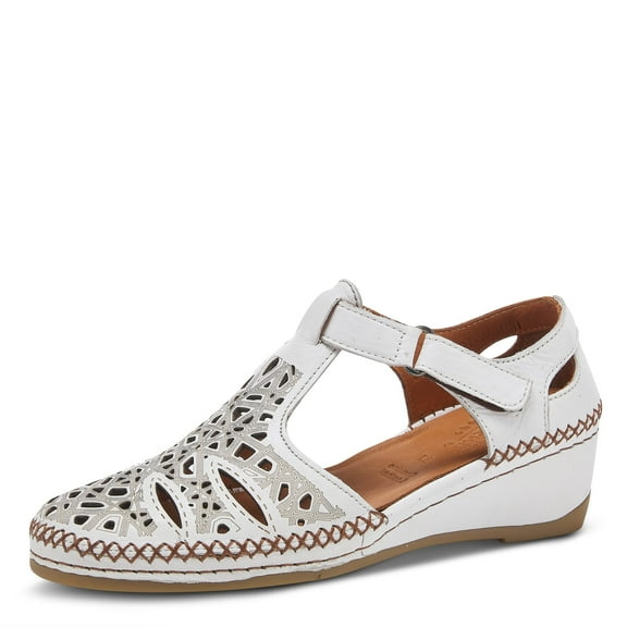 Spring Step Women's Irin T-Strap Shoe White EU 41 / US 9.5-10