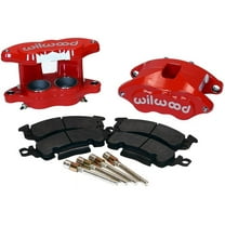 Wilwood 140-11291-R D52 Front 2-Piston Caliper Upgrade Kit, Red, Fits 1968-1996 GM Vehicles With 0.81" - 1.04" OE Rotor Width
