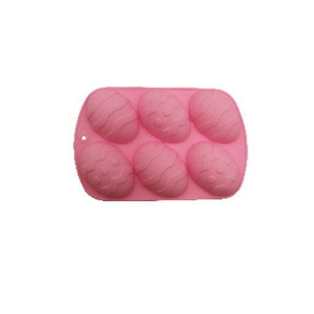 

dido Biscuit Molds Party Supplies Easter Egg Shape 6 Cavity Embossed Mould Cake Decorating Tools Soap Casting Die for Chocolate