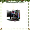 thumbnail image 2 of Gaming Computer Christmas Tree Ornament,1Pc Acrylic Computer Ornament Christmas,Custom Shape Flat Christmas Ornament for Gamer,Gaming Gamer Christmas Ornament Gift for Xmas Ornament Decorations, 2 of 4