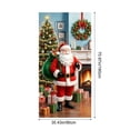 thumbnail image 3 of 35 X 72 Inch Christmas Door Cover Christmas Door Curtain Christmas Day Door And Wall Decoration Festival Party Decoration, 3 of 6