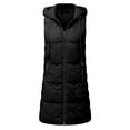 thumbnail image 5 of Black and Friday Deals Clearance Turilly Women Coats Winter Jacket on Sale Women Warm Pocket Vest Coat Long Jacket Winter Sleeveless Down Parkas, 5 of 6
