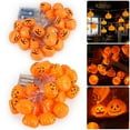 thumbnail image 1 of Deago Halloween String Lights 9.8 ft 20 LED Pumpkin Lights 2 Modes Holiday Light for Outdoor Indoor Party Decor, 1 of 9